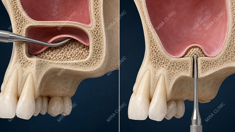 External vs Internal Sinus Lift